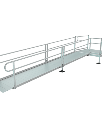 18ft modular wheelchair ramp with 5x5 platform